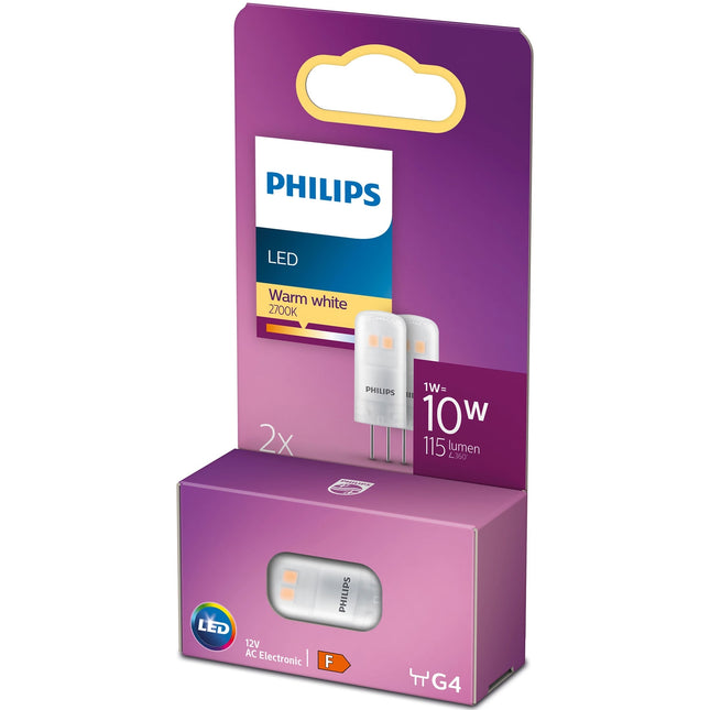 2 ks LED žárovka G4 kapsle 10V 12W 115lm
