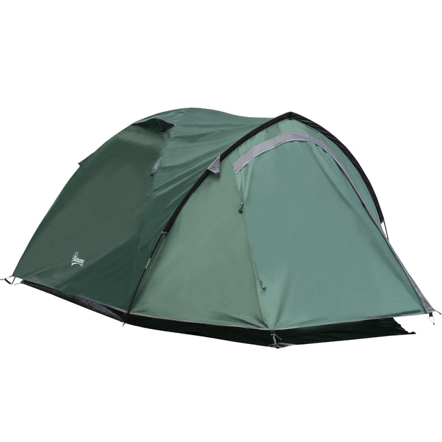 kempingový stan pro 2 osoby typu dome, sklolaminát, 325 x 183 x 130 cm