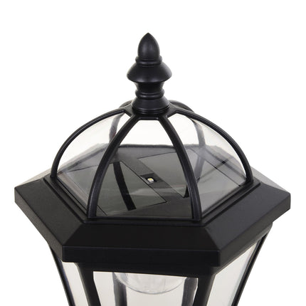 Solární LED pouliční světlo, IP44 voděodolné, úsporné, černá