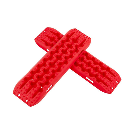Trakční desky 2 ks pro offroad do písku/bláta/sněhu 107 x 31 x 7 cm, červená