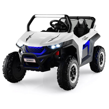 2místné dětské auto 12V s hudbou a světlomety 118 x 74 x 71 cm – bílé