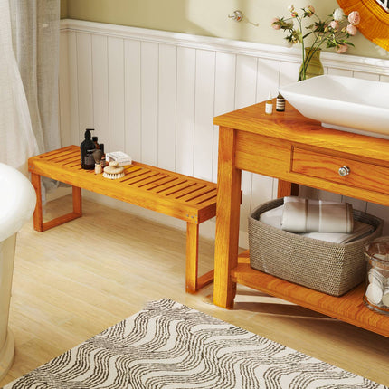 2-seater wooden garden bench, weatherproof, 300 kg capacity