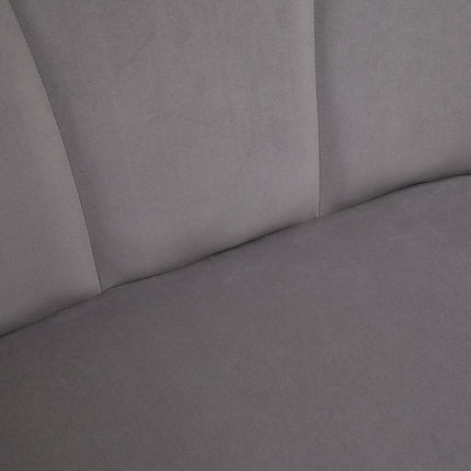 Dvoumístná pohovka, dvojsedačka v moderním designu, nosnost až 160 kg, 132 x 66 x 80 cm, šedá