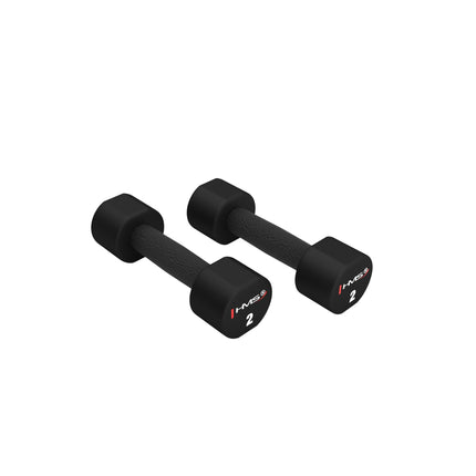 Polyuretanové činky 2 x 2 KG – odolná fitness závaží