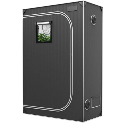 2x4 Grow Tent 122 x 61 x 183 cm, 2000D Mylar, Window
