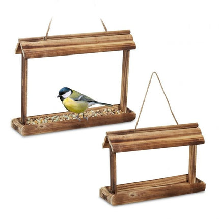 2x Vogelhäuschen aus Holz