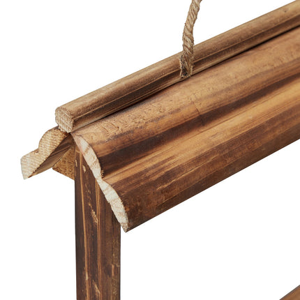 2x Vogelhäuschen aus Holz