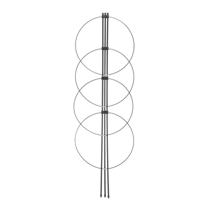 2 ks opěry rostlin s kroužky, 90 cm