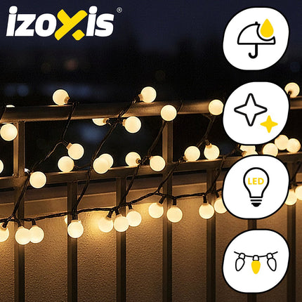 Vánoční světelný řetěz 300 LED, teplá bílá, 30m, 8 režimů