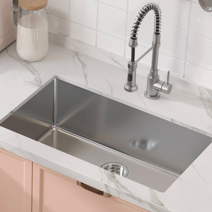 30 Inch 304 Stainless Steel Drop-In Single Bowl Sink