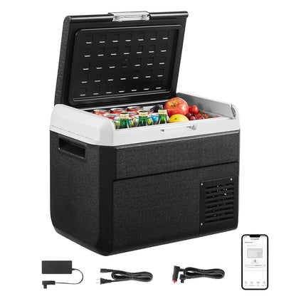 30L Portable Car Refrigerator, -20 to 20C, 12/24V DC AC