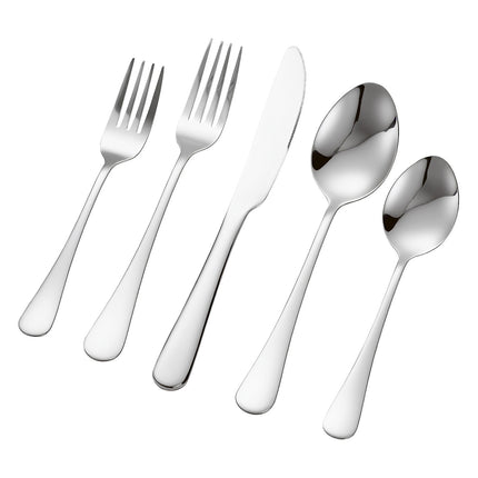 30-Piece Stainless Steel Flatware Set, Service for 6