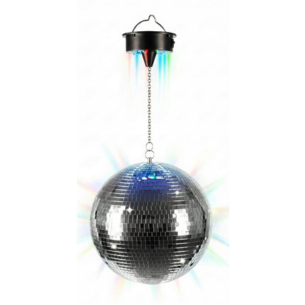 Disco koule 30 cm s motorem a LED světelnými efekty