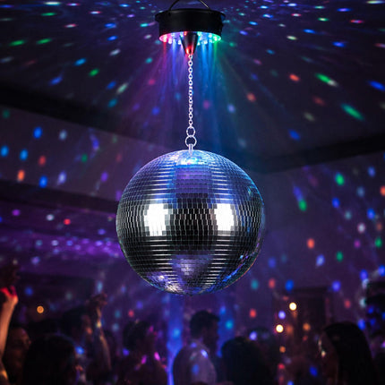 Disco koule 30 cm s motorem a LED světelnými efekty