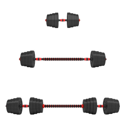 30 kg Adjustable Barbell and Dumbbell Set