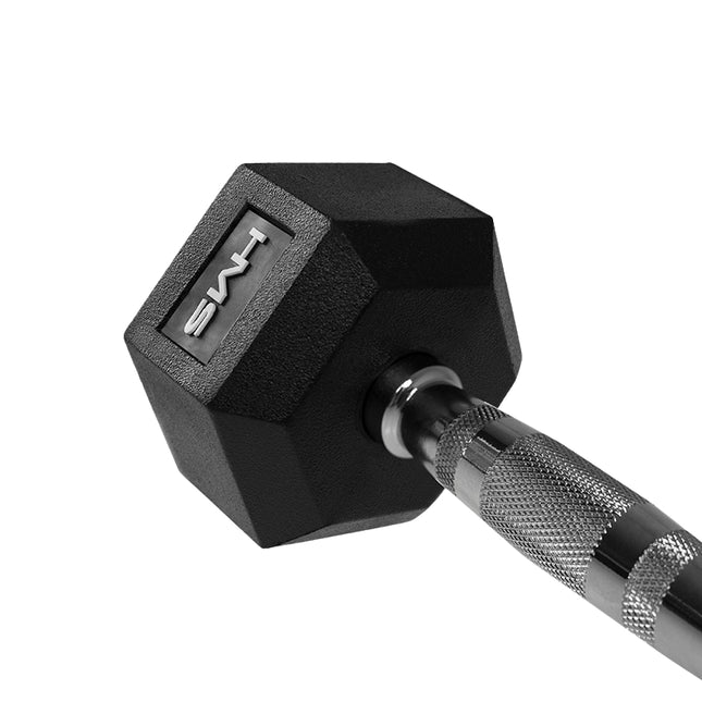 Hexagonální jednoručka 30 kg – pogumovaná, protiskluzová rukojeť