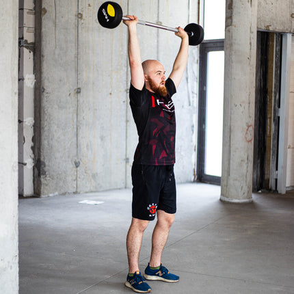 Pogumovaná činka 30 kg pro silový trénink