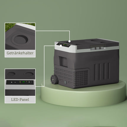 Elektrický chladicí box, 30L, LED, ECO režim, 12/230V, černá