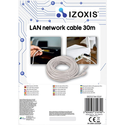 LAN kabel 30m Izoxis 22532