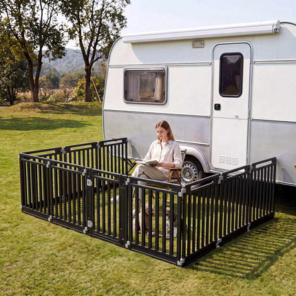 31.5" Height HDPE Dog Playpen, 10 Panels, Indoor/Outdoor