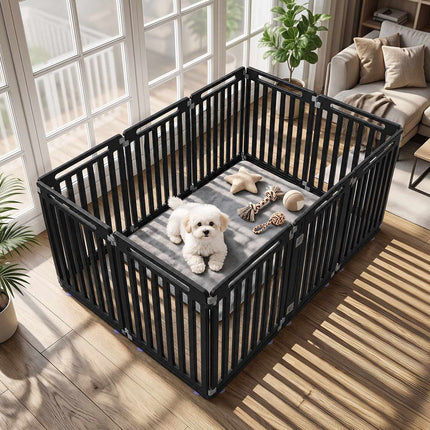 31.5" Height HDPE Dog Playpen, 10 Panels, Indoor/Outdoor
