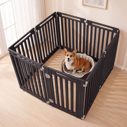 31.5" Height HDPE Dog Playpen, 8 Panels, Indoor/Outdoor