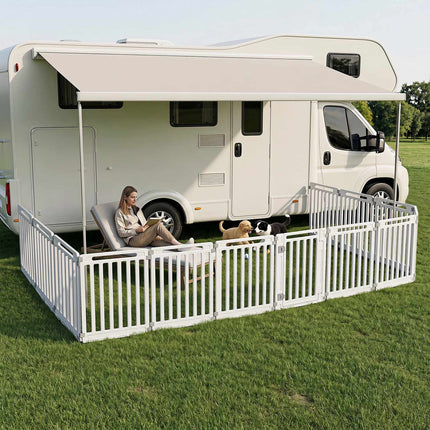 31.5" Indoor Outdoor Dog Playpen, 12 Panels, HDPE Material
