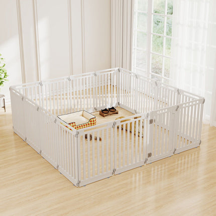 31.5" Indoor Outdoor Dog Playpen, 8 Panels, HDPE Material
