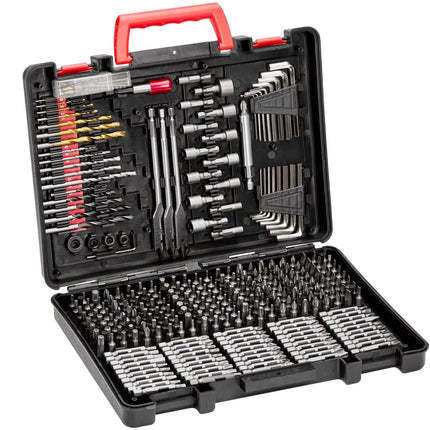 318-Piece Drill and Driver Bit Set, Case for Wood Metal Masonry