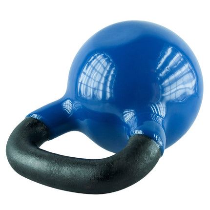Litinový kettlebell 32 kg – modrý