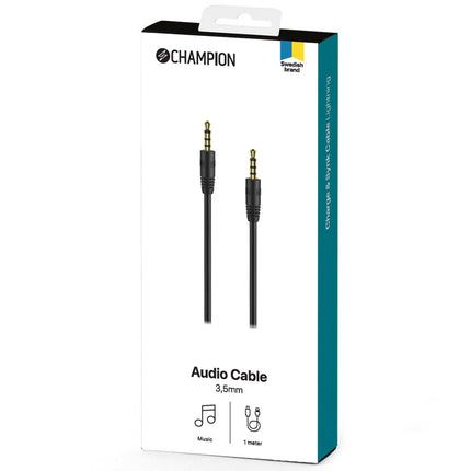 Audio kabel 3.5mm 1m černý