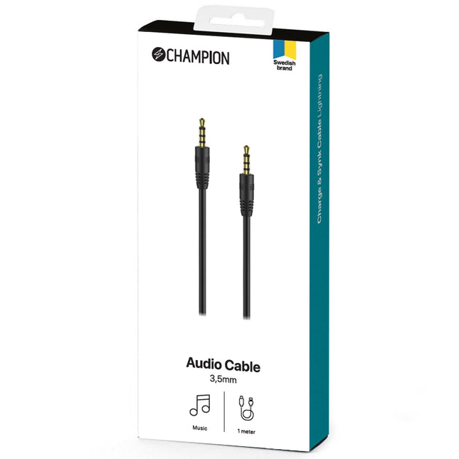 Audio kabel 3.5mm 1m černý