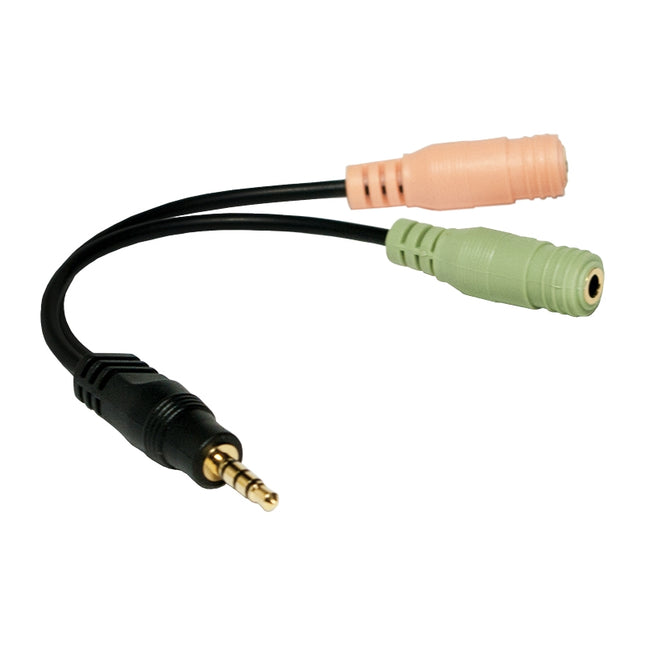 Rozbočovač headsetu 3.5mm -> mikrofon/zvuk