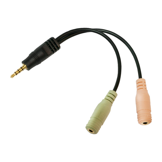 Rozbočovač headsetu 3.5mm -> mikrofon/zvuk