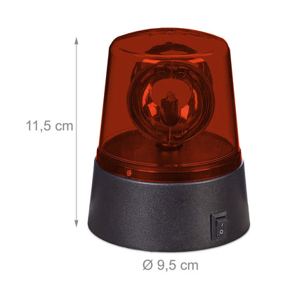 Otočná LED párty světla 360°, červená a modrá, sada 2 ks