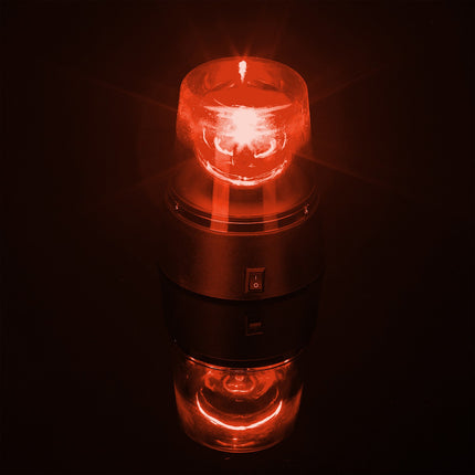 Otočná LED párty světla 360°, červená a modrá, sada 2 ks