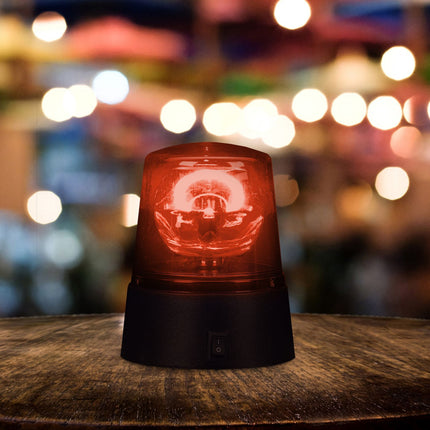 Otočná LED párty světla 360°, červená a modrá, sada 2 ks