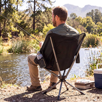 360 Swivel Camping Chair, 600D Fabric, 330 lbs Capacity