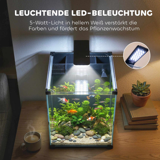 Nano akvárium 36L s LED osvětlením a filtrem