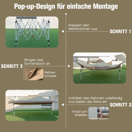 Pavilon 3.6 x 3.6m s dvojitou střechou, voděodolný, stabilní, zimuvzdorný, UV ochrana 50+