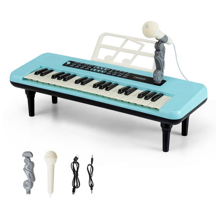 Dětské digitální piano s 37 klávesami, mikrofonem a stojanem