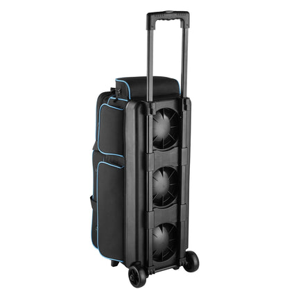 3-Ball Roller Bowling Bag With Wheels, Shoe Compartment