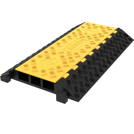 3-Channel Cable Protector Ramp, 6600 lb, 37 x 20 in