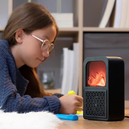 Stolní ohřívač s 3D efektem plamene Flehatt InnovaGoods