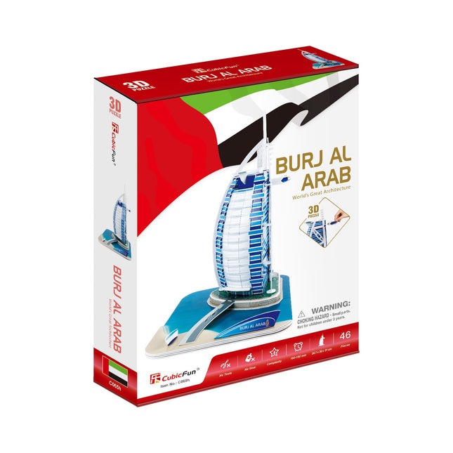 3D puzzle Burj Al Arab – poutavý model k sestavení