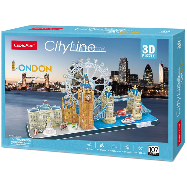 3D puzzle panorama Londýna, zábava pro každý věk
