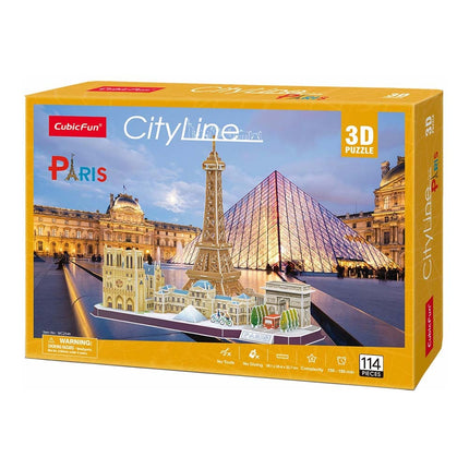 3D puzzle panorama Paříže, zábavná a poutavá aktivita