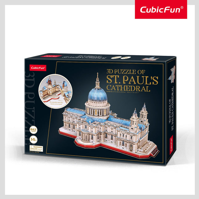 3D puzzle katedrála sv. Pavla, zábavná a poutavá aktivita