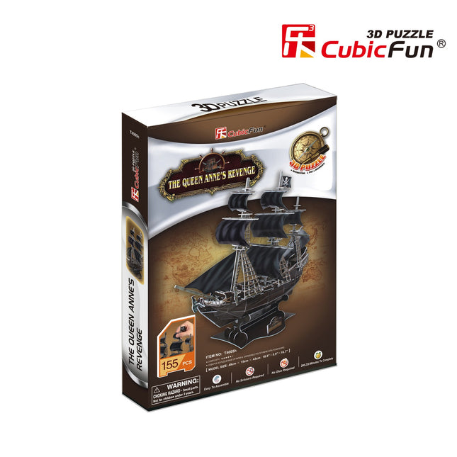 3D puzzle model lodi Queen Anne's Revenge
