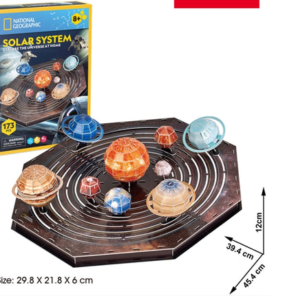 3D puzzle sluneční soustava pro děti, naučná zábavná aktivita